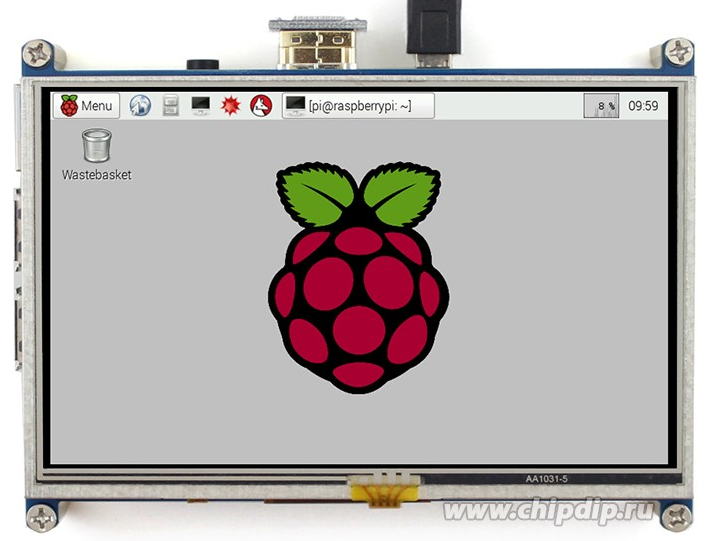 Raspberry Pi с экраном 5 дюймов и тачскрином